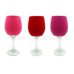 Other Drinkware Mti Colours Goblet Ers Wine Glass Koozie He Sleeve English Letter Pattern Cup Sleeves Selling 1 7Xy L1 Drop Delivery Dhdap