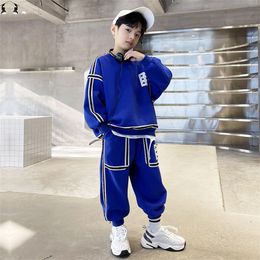 Clothing Sets Children Boys Set Fashion Baby Boy Tracksuits Street Clothes Teenage 5 6 8 11 12 Years Autumn Kids Sports Suits 2Pcs 221130