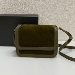 Messenger Çanta Crossbody Çanta Buzlu Deri Tofu Çantalar Yeni Altın Donanım Moda Mektubu Omuz Çantası Çanta Flep Cüzdan