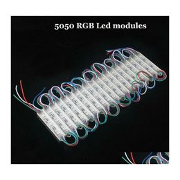 Led Modules 5050 Rgb Led Mode Light Waterproof 12V Smd 3 Leds 0.72W Modes Sign Backlights For Channel Letters Drop Delivery Lights L Dhtay