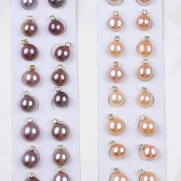 Pendant Necklaces 11-13mm Pink/Purple Mabe Freshwater Pearl Jewellery For Women