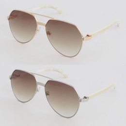 Fashion Designer Frames Sunglasses for Women Large Square Wooden Sunglass White Inside Genuine Natural Black Buffalo Horn 0272S Sun Glasses Size 62-15-145MM