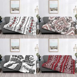 Blankets 3D Print Kabyle Carpet Breathable Soft Flannel Winter Bohemia Amazigh Berber Throw Blanket For Couch Home Bed