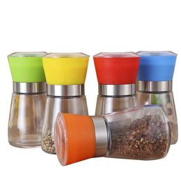Mills Glass Mills Coffee Beans Grinders Rotary Grinding Manual Abrader Hands Spice Seasoning Bottles Pepper Organizer Colorf Dhgarden Dh2Sw
