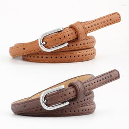 Belts 2022 Good Women Cow Genuine Leather Pin Buckle Vintage Style Top Quality Est Luxury Female Strap Original SE73