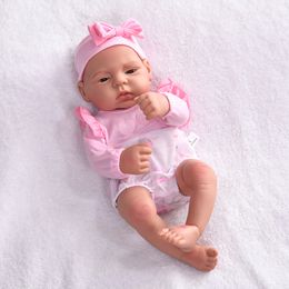 Dolls 45cm Bebe Reborn Silicone Babi Doll Girls Lifelike Full Body Cute Kawaii Toys Christmas Gifts Children Toy 221201