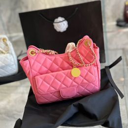 23SS Bayan Tasarımcı Klasik Hobo Omuz Çantaları Altın Metal Matelasse Zincir Crossbody Mini Seyahat Çantası Çoklu Pochette Açık Sakoche Çanta 23cm 6 Renk Poşeti