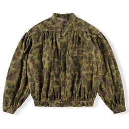 Men's Jackets 2022 Kapital Exclusive Japanese Camo Pleated Jacket Long Sleeve Shirt T221202