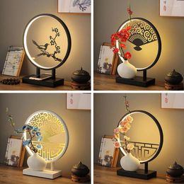 Table Lamps Nordic Art Deco Golden Body Lamp Balance USB Bedside Night Decorative For Bedroom