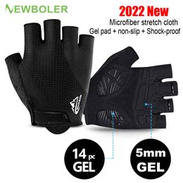 Five Fingers Gloves BOLER Cycling Gloves Half Finger Shockproof Wear GEL Pad Breathable MTB Road Bicycle Gloves Men Women Sports Bike Equipment 221202