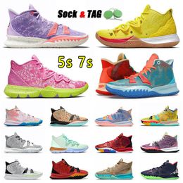 Top 7s Vision Shoes Basketball Sneakers Kyries 7 Fire Pink Daughter 5 5s Mother Nature Grinch Patricks One World One 1 Prople Light Bone 4 Bred 8 Low 8s Designer Trainer