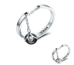 Women039s Cupronickel Solid S925 Silver Ring Dangel Fresh Water Pearl Adjustable1635559