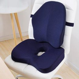 Cushion/Decorative Pillow Memory Foam Seat Orthopedic Office Chair Lumbar s Car Butt Hemorrhoid Coccyx Vertebra Sets 221202