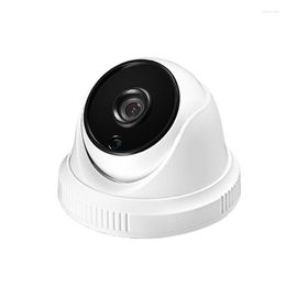 Security 48V POE Mini Dome IP Camera Network Indoor H.265 Infrared Night Vision Built-in Mic Support Third-party