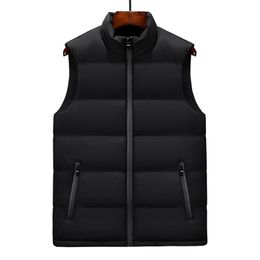 Men's Vests Men' Sleeveless Vest Jackets Winter Fashion Male Vest Coats Men Stand Collar Warm Waistcoats Clothing 5XL 6XL 7XL 8XL 221202