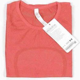 Women's T-shirt Designer 2. 0 Swiftly Tech Womens T-shirt Short Sleeved Seamless Yoga Top Slim Fit Light Fast Dry Sports Shirt Wicking Knit Fitnessy2yd