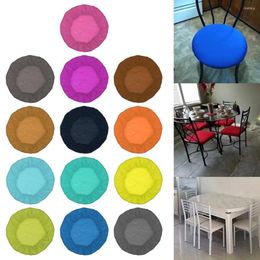 Chair Covers 1pcs Cushion Cover Dining Room Upholstered Solid Seat Without Backrest Furniture Protector