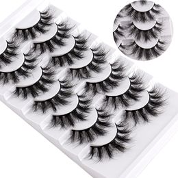 Handmade Reusable Curled Fake Eyelashes Naturally Soft & Vivid Multilayer Thick Mink False Lashes Full Strip Eyelashes Easy to Wear 9 Models DHL