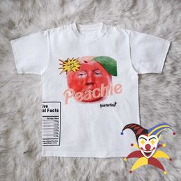 Men's T-Shirts Peach Print T Shirt Men Women 1 1 Best-Quality Oversized 999 T-shirt Tee Tops T221202