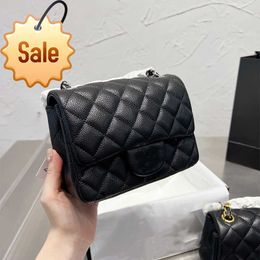 Women's Brand Designers Shoulder Bags 2023 Textured Leather Caviar Gold Shoulder Chain Crossbody Bag Fashion Clamshell Envelope Bag Factory direct sales