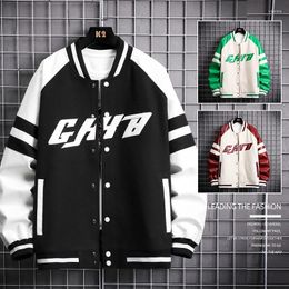 Men's Jackets Letter Splicing Air Pilot Overcoat Simple And Stylish Baseball Coats Hip Hop Male College Varsity Jacket