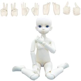 Dolls 30CM DOLL 1/6 Bjd Mechanical Joint Body Naked Practise Makeup Kids Girls Toy Gift Buy Get Free Gesture 221201