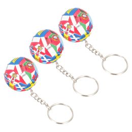 Key Rings Keychain Soccer Cup World Football Party Keychains Key Sports Favors Chain Gift Backpack Team Fans Pendant Charms Souvenirs 221202