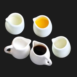 Food Savers Storage Containers Sugar Creamer Milk Pots Pitcher Ceramics Seasoning Jar Creamer Container Cup Tableware White Kitchen Tools as 221202