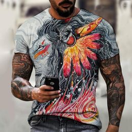 Men's T Shirts 2022 Jumper T-shirt Javier Men's Abstract Pattern High Definition Printing Summer Short Sleeve Top Tees Size XXS-6XL