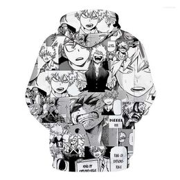 Men's Hoodies Fashion Anime Boku No Hero Academia Kid's Cute 3D Women Sweatshirts Hip Hop Tracksuit Bakugou Collages Pullovers