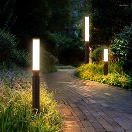 Simple LED Lawn Light Outdoor Garden Decor Yard Decoration Lamp Patio El Park Landscape IP55 Waterproof 220V 240V 260V