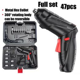 Electric Drill Screwdriver Battery Rechargeable Cordless Powerful Impact Wireless Screw Driver 221202