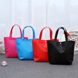 Storage Bags Shoulder Shopping Bag Foldable Reusable Grocery Food Organiser Vegetables Non Woven Fabric