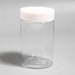 Storage Bottles 2pcs Clear PET Bottle With White Plastic Lid Jars For Beads Jewellery Masque Container 100/120/150ml Travel Empty Box Jar