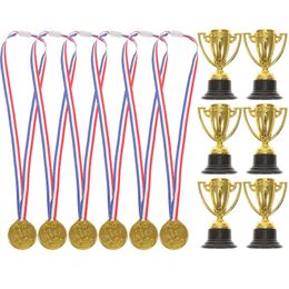 Decorative Objects Figurines Trophy Trophies Award Medals Cup Party Gold Winner World Kids Place First Favors Athleticsports 221202