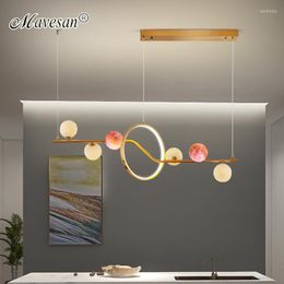 Pendant Lamps Nordic G9 Bulbs Pendants For Bedroom Coffee Bar Dining Table Kitchen Foyer Restaurant Living Room Villa Indoor Luxury Lights