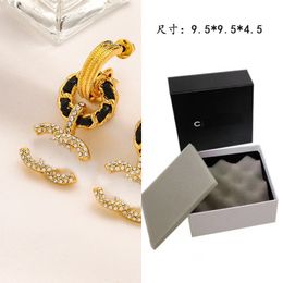 Earrings stud Earrings Designer Lucky Charm Women Diamonds Star Party Wedding Rhinestone Birthday Gift Luxury Classic Brand European American Leather Rope