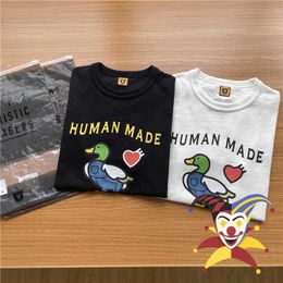 Men's T-Shirts Human Made T-shirt Men Women 1 1 Top Quality Cartoon Duck Print Casual T Shirt Tee T221202