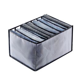 Clothes Organizer Baskets Jeans Storage Organizer Box Wardrobe Cloth Storaged Compartments Socks Underwears Bras zxf75