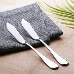 Stainless steel Utensil Cutlery Butter Knife Cheese Dessert Jam Spreader Breakfast Tool Wholesale LX0516