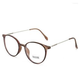 Солнцезащитные очки холодные коричневые очки создают женские анти-синие светлые легкие мужские плоские зеркало простые чистые линзы красного стиля