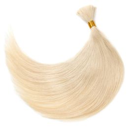 large promotion top selling hair price Genius quality 613 blonde straight human hair bulk for braiding
