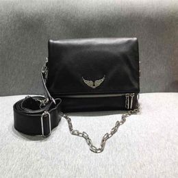 Evening bag purse Zv wing double designer clutch cowhide shoulder ladies clutches handbags micheal 0915254m