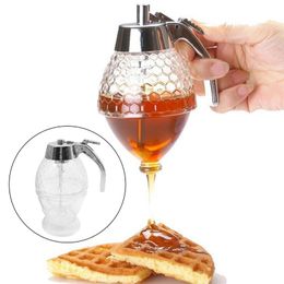 Food Savers Storage Containers Honey Comb Shaped Honey Drip Dispenser Sugar Storage Pot Container 200ml Kitchen Wedding Gifts 221202