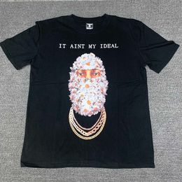 Men's T-Shirts Hip Hop Ih Nom Uh Nit Masked Portrait Print T-Shirt 2022ss Men Women High Quality Cotton Casual T Shirt T221202