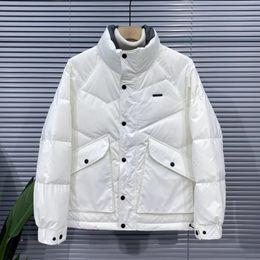 Men's Vests Korean Styles White Duck Down Jacket Hip Hop Fall Winter Lightweight Warm Parka Jackets Coats For Man Fashion Outwear 221201