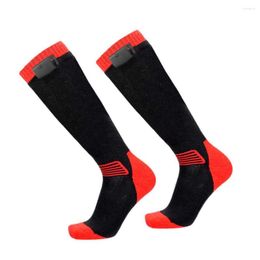 Sports Socks Winter Heated For Rechargeable Washable 3 Gears Infrared Heating Warm Cycling Skiing Hunting