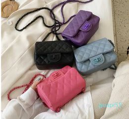 Design Bag Ladies Purse Bag Crossbody Small Fragrant Rhombic Chain Shoulder Korean Lock Buckle Square Women's