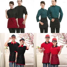 Aprons 1pcs Universal Unisex Apron Short Kitchen Cooking Waiter Home Baking Waist