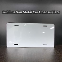 12x6inches Sublimation Metal Car Licence Plate Heat Transfer Blank Consumables Printing DIY Aluminium Plate Z11
